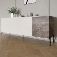 Комод Lion Грей 204x38x76.5 см Бетон/Дерево (LION-042502) Комод Lion Грей 204x38x76.5 см Бетон/Дерево (LION-042502)