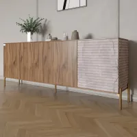 Комод Lion Грей 204x38x76.5 см Дуб Ливорно/Камень (LION-042686)