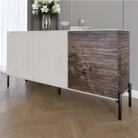 Комод Lion Грей 154x38x76.5 см Бетон/Дерево (LION-041774)