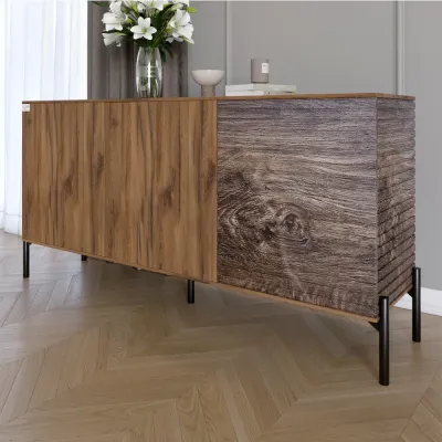 Комод Lion Грей 154x38x76.5 см Дуб Ліворно/Дерево (LION-041780)