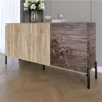 Комод Lion Грей 154x38x76.5 см Дуб Сонома/Дерево (LION-041782)