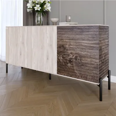 Комод Lion Грей 154x38x76.5 см Самоа Димчастий/Дерево (LION-041786)