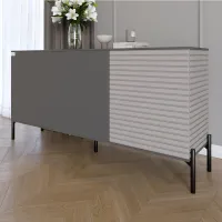 Комод Lion Грей 154x38x76.5 см Антрацит/Кашемир (LION-041803)