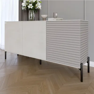 Комод Lion Грей 154x38x76.5 см Бетон/Кашемир (LION-041804)