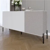 Комод Lion Грей 154x38x76.5 см Нимфея Альба/Кашемир (LION-041814)
