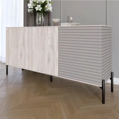 Комод Lion Грей 154x38x76.5 см Самоа Дымчатый/Кашемир (LION-041816)