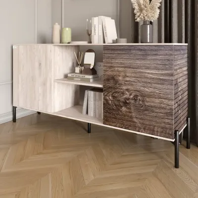 Комод Lion Грей 154x38x76.5 см Самоа Дымчатый/Дерево (LION-042771)
