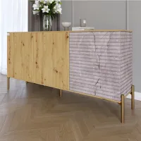 Комод Lion Грей 154x38x76.5 см Дуб Артизан/Камень (LION-041854) Комод Lion Грей 154x38x76.5 см Дуб Артизан/Камень (LION-041854)