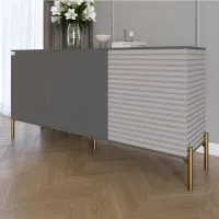 Комод Lion Грей 154x38x76.5 см Антрацит/Кашемір (LION-041863) Комод Lion Грей 154x38x76.5 см Антрацит/Кашемір (LION-041863)