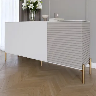 Комод Lion Грей 154x38x76.5 см Німфея Альба/Кашемір (LION-041874)