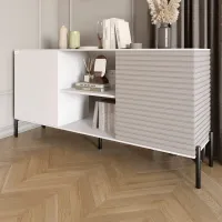 Комод Lion Грей 154x38x76.5 см Нимфея Альба (LION-042872)