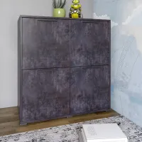 Тумба Lion Краш 82x43x86 см Бетон темний (LION-041766) Тумба Lion Краш 82x43x86 см Бетон темний (LION-041766)