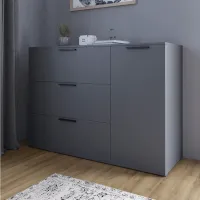 Комод Lion Краш 120x43x86 см Антрацит (LION-044141) Комод Lion Краш 120x43x86 см Антрацит (LION-044141)