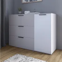 Комод Lion Краш 120x43x86 см Кашемир/Нимфея Альба (LION-044146)