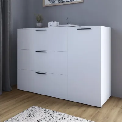 Комод Lion Краш 120x43x86 см Нимфея Альба (LION-044150)