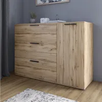 Комод Lion Краш 120x43x86 см Дуб Аппалачі (LION-044155) Комод Lion Краш 120x43x86 см Дуб Аппалачі (LION-044155)