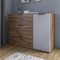 Комод Lion Краш 120x43x86 см Дуб Ливорно/Кашемир (LION-044156)