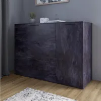 Комод Lion Краш 120x43x86 см Бетон темний (LION-044160)