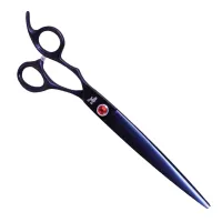 Ножиці грумерські для стрижки собак Dezynadog Ignis 8 Straight Lefty Scissor для шульги прямі 20 см Синій (860511)