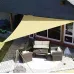Тент навіс затінюючий трикутний No Brand 300x300x400 см Бежевий (2576241392)