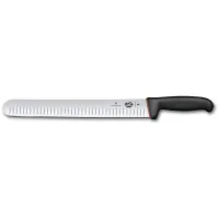 Кухонний ніж Victorinox Dual Grip Slicing 30 см Чорно-червоний (5.4723.30D)