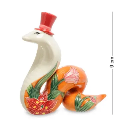 Интерьерная фигурка Pavone Gentleman Cobra with lily on the side 9x11 см Оранжевый (262977) Интерьерная фигурка Pavone Gentleman Cobra with lily on the side 9x11 см Оранжевый (262977)