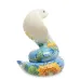 Интерьерная фигурка Pavone Cobra with sunflower on the side 10x8 см Голубой (262979)