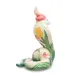 Интерьерная фигурка Pavone Cobra in a fancy hat with tulips on the side 11x8 см Зеленый (262981)