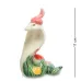 Интерьерная фигурка Pavone Cobra in a fancy hat with tulips on the side 11x8 см Зеленый (262981)