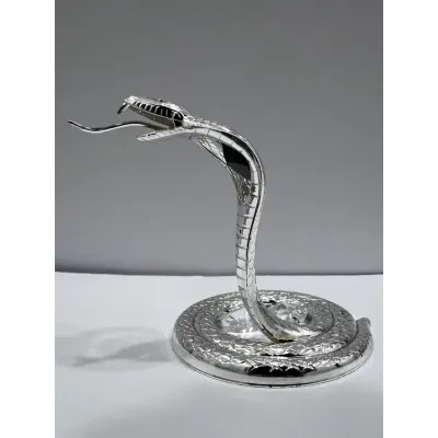 Інтер'єрна фігурка Crystal Silver Cobra 6x9 см Сріблястий (262990) Інтер'єрна фігурка Crystal Silver Cobra 6x9 см Сріблястий (262990)