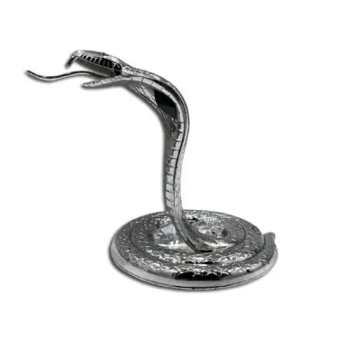 Інтер'єрна фігурка Crystal Silver Cobra 6x9 см Сріблястий (262990)