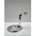 Інтер'єрна фігурка Crystal Silver Cobra with red stone 6x9 см Сріблястий (262992)