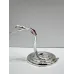 Інтер'єрна фігурка Crystal Silver Cobra with red stone 6x9 см Сріблястий (262992)