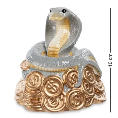 Мини фигурка Pavone Cobra on coins 10 см Серый (263004) Мини фигурка Pavone Cobra on coins 10 см Серый (263004)