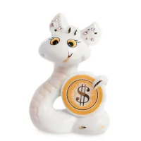 Міні фігурка Sabefet Snake with a coin 10 см Білий (263005) Міні фігурка Sabefet Snake with a coin 10 см Білий (263005)