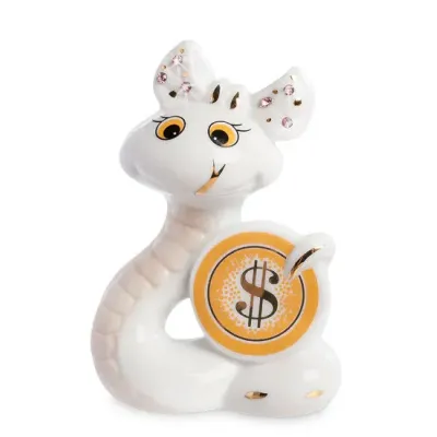 Міні фігурка Sabefet Snake with a coin 10 см Білий (263005)