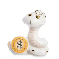Міні фігурка Sabefet Snake with a coin 8 см Білий (263006)