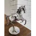 Мини фигурка Crystocraft Horse silver 8.5x6x3 см Серебристый (263020)
