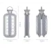 Портативна силіконова форма для льоду No Brand ICE Cube Tray пляшка 2в1 на 17 кульок Білий (2104618556)