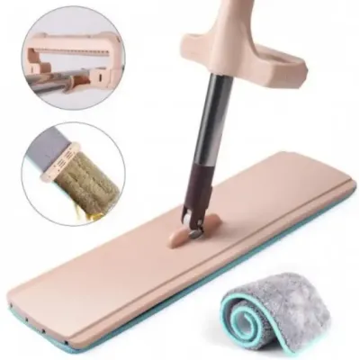 Швабра з віджиманням OPT-TOP Spin Easy Mop 360 мікрофібра телескопічна ручка Бежевий (2104618573) Швабра з віджиманням OPT-TOP Spin Easy Mop 360 мікрофібра телескопічна ручка Бежевий (2104618573)