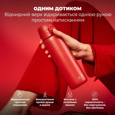 Бутылка для воды ION8 Vacuum Insulated 500 мл Red (I8TS500Red)