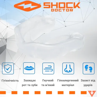 Капа доросла Shock Doctor Gel Max 11+ Clear (6190-TC-AD)