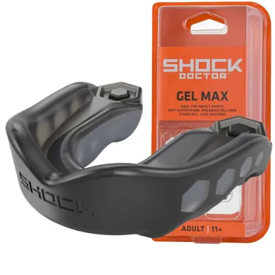 Капа взрослая Shock Doctor Gel Max 11+ Black (6210-BK-AD) Капа взрослая Shock Doctor Gel Max 11+ Black (6210-BK-AD)
