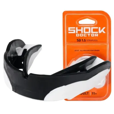 Капа взрослая Shock Doctor V1.5 11+ Black White (4000-BK-AD) Капа взрослая Shock Doctor V1.5 11+ Black White (4000-BK-AD)