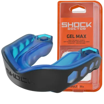 Капа взрослая Shock Doctor Gel Max 11+ Black Blue (6100-BB-AD) Капа взрослая Shock Doctor Gel Max 11+ Black Blue (6100-BB-AD)