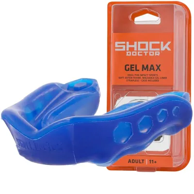 Капа взрослая Shock Doctor Gel Max 11+ Blue (6150-BLU-AD) Капа взрослая Shock Doctor Gel Max 11+ Blue (6150-BLU-AD)