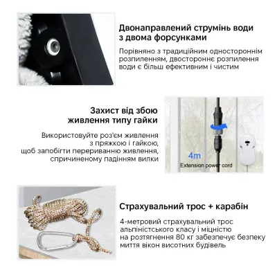 Робот для мойки окон Inspire RN2-17 2 распылителя White