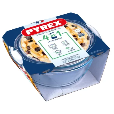 Кастрюля с крышкой Pyrex 1.3 л Прозрачный (7092306)