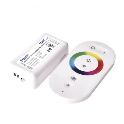 Контроллер для светодиодной ленты Feron RGB LD56 12-24 В Белый (2618071030) Контроллер для светодиодной ленты Feron RGB LD56 12-24 В Белый (2618071030)