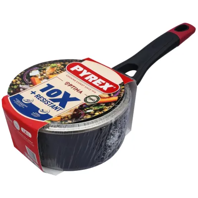 Ківш Pyrex Optima 1.6 л 18 см Чорний (7120897) Ківш Pyrex Optima 1.6 л 18 см Чорний (7120897)